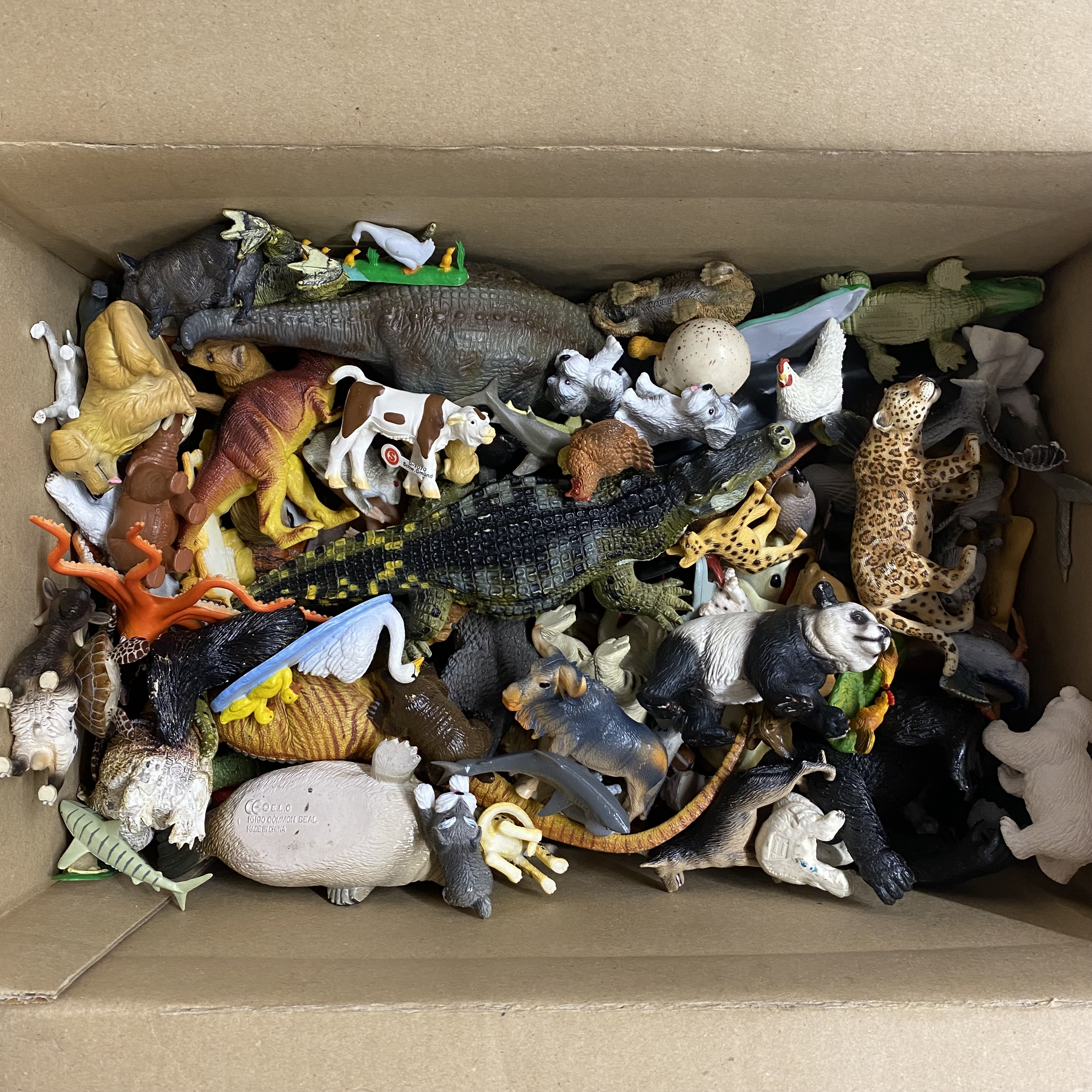 Two boxes of animals by Schleich and others etc. - Image 3 of 3