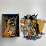 A quantity of Disney Pocahontas toys.