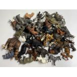 A quantity of Schleich animals including Prehistoric and others.