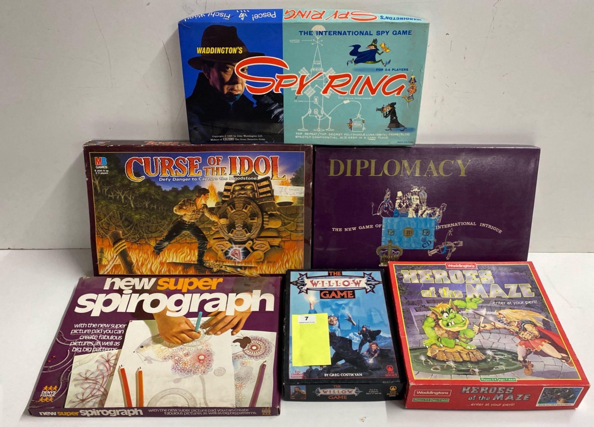 Six board games including Diplomacy.