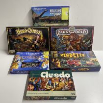 Six board games including Dark World.