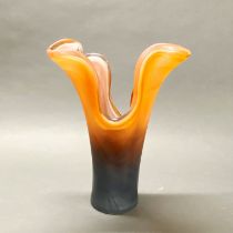 An Italian glass vase.