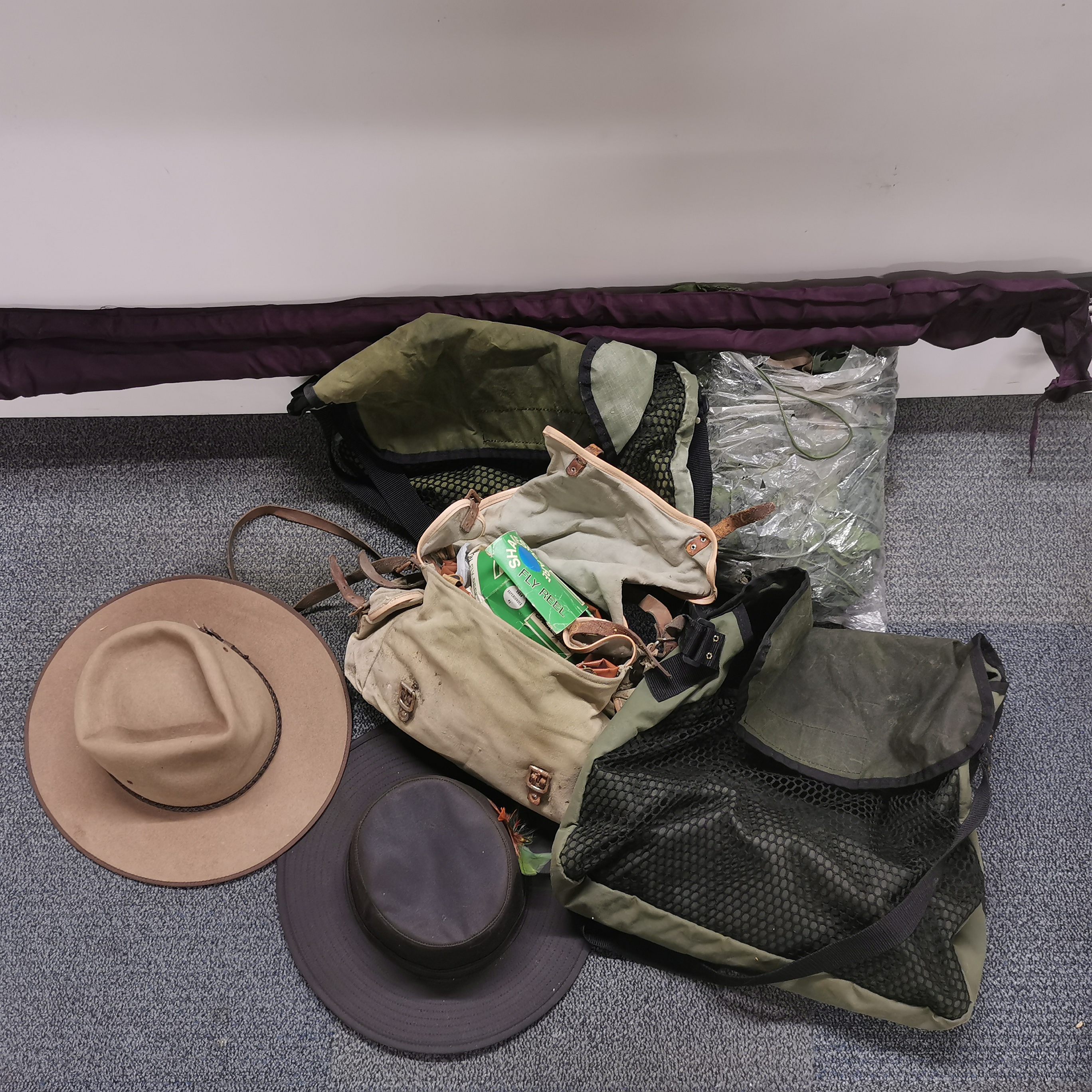 A quantity of fishing equipment, hats etc. - Image 2 of 2