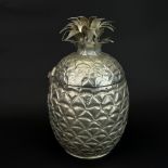 A silver plated pineapple ice bucket, H. 33cm.