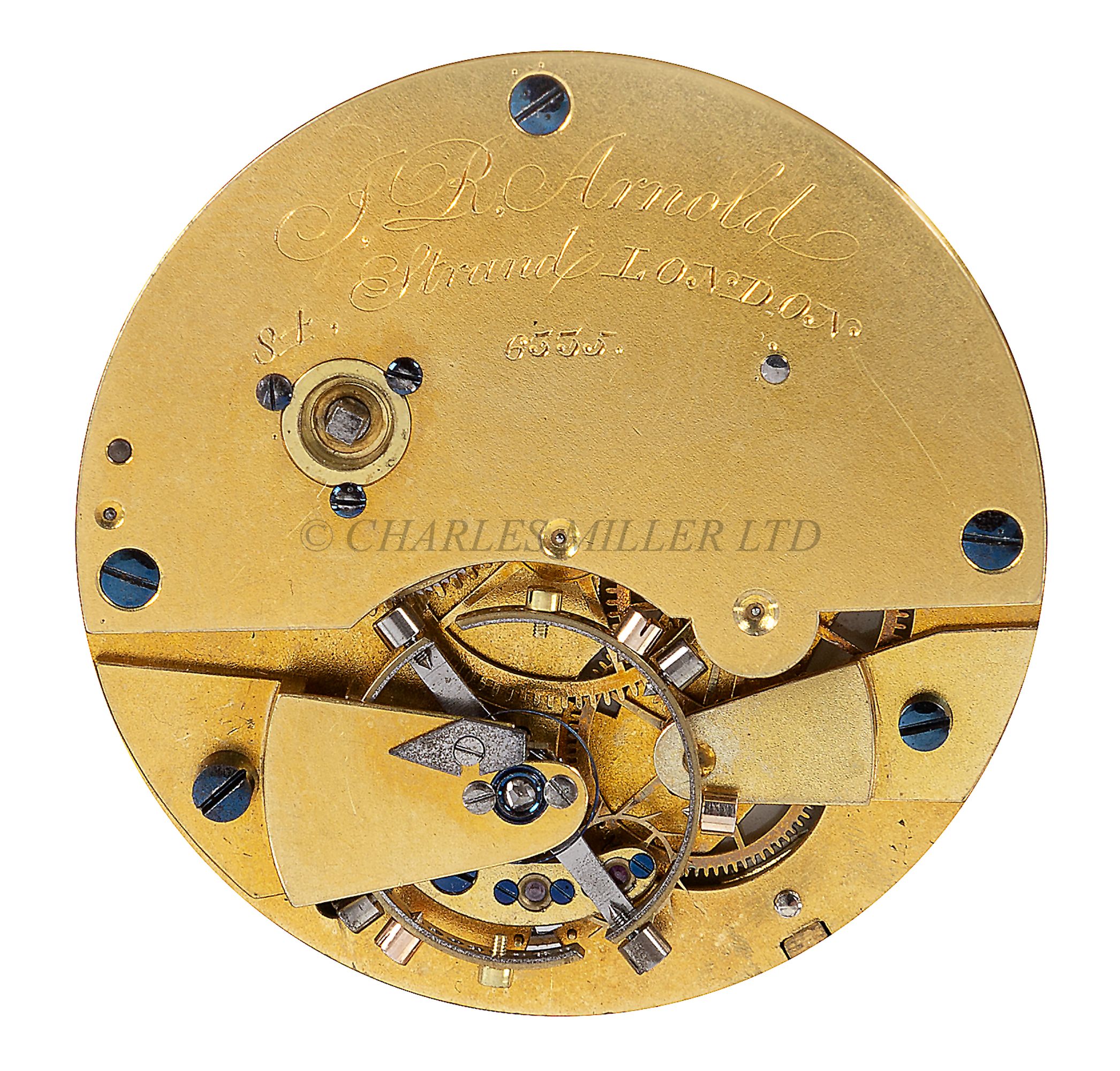 A WATCH MOVEMENT BY JOHN ROGER ARNOLD, CIRCA 1840 - Image 2 of 5