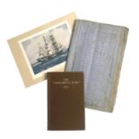 A RARE BOUND GROUP OF NEWSLETTERS FROM THE 19TH CENTURY AUSTRALIAN WOOL SHIP 'PARRAMATTA'