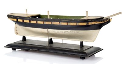 A 1:48 SCALE ARCHITECTS MODEL FOR THE OPIUM CLIPPER 'SYLPH', DESIGNED BY SIR ROBERT SEPPINGS FOR
