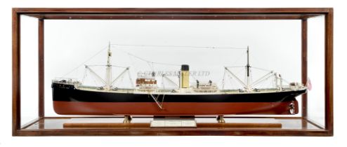 A BUILDER'S-STYLE MODEL BY NORMAN HILL FOR THE S.S. 'SINNINGTON COURT', ORIGINALLY BUILT BY