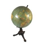 10IN. TERRESTRIAL GLOBE PUBLISHED BY PHILIPS LONDON, CIRCA 1961