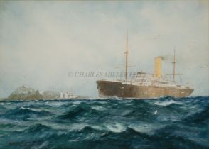 WILLIAM MINSHALL BIRCHALL (BRITISH, USA, 1884-1941) -THE NEW ZEALAND SHIPPING CO'S S.S. 'RUAHINE'