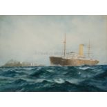 WILLIAM MINSHALL BIRCHALL (BRITISH, USA, 1884-1941) -THE NEW ZEALAND SHIPPING CO'S S.S. 'RUAHINE'