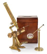 A MONOCULAR MICROSCOPE BY CARY, LONDON, CIRCA 1840