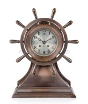 A FINE SHIPSTRIKE CLOCK BY THE CHELSEA CLOCK COMPANY, CIRCA 1900