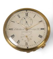 A 2 DAY CHRONOMETER MOVEMENT BY LITHERLAND DAVIES & CO., LIVERPOOL, CIRCA 1845