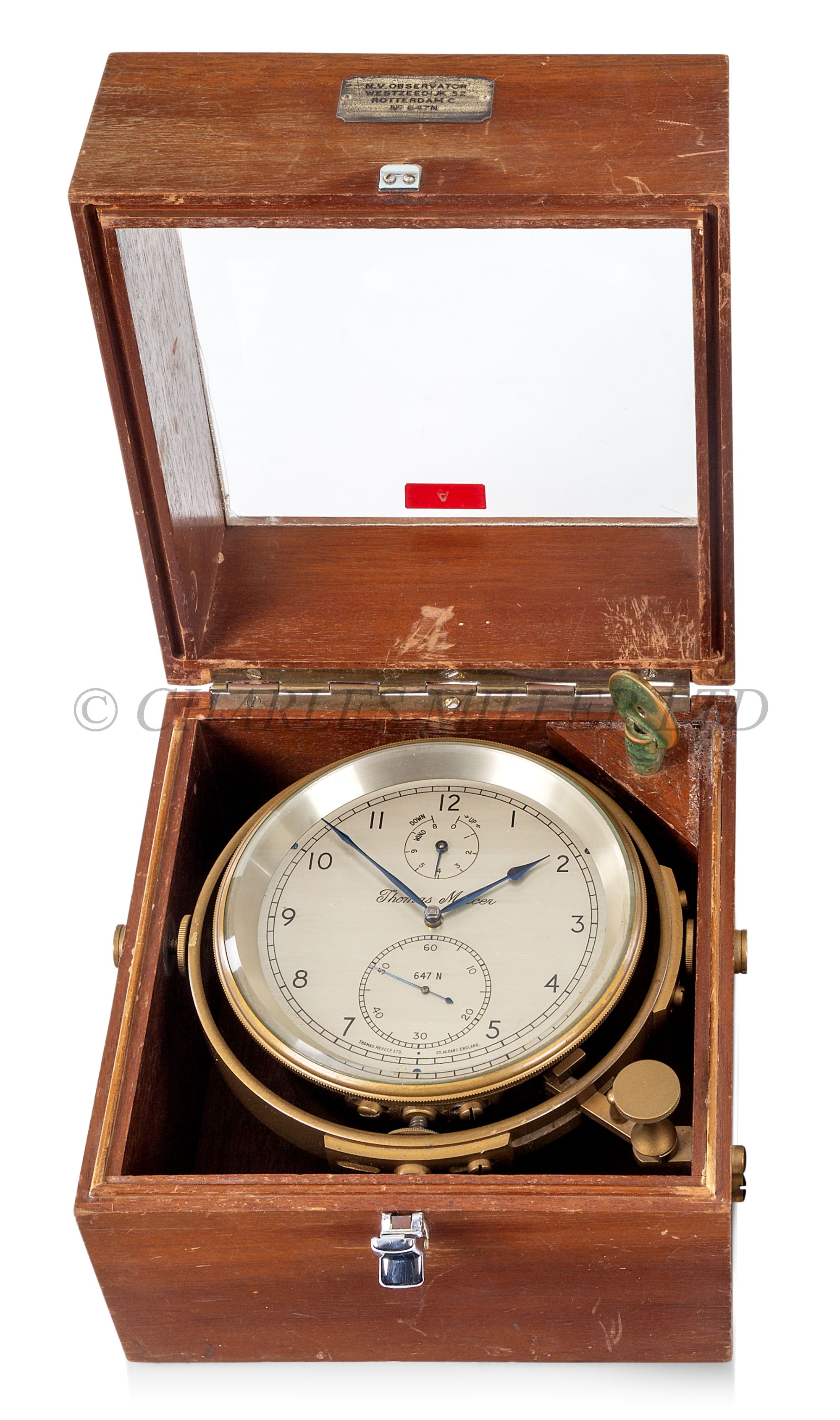 AN EIGHT-DAY MARINE CHRONOMETER BY THOMAS MERCER, ST. ALBANS, NO. 647N, CIRCA 1962