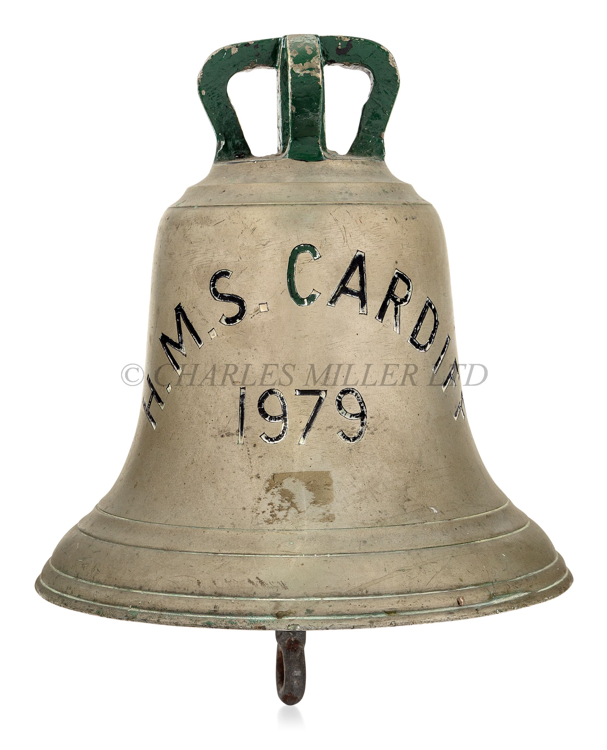 THE SHIP'S BELL FROM H.M.S. 'CARDIFF' 1979