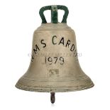 THE SHIP'S BELL FROM H.M.S. 'CARDIFF' 1979