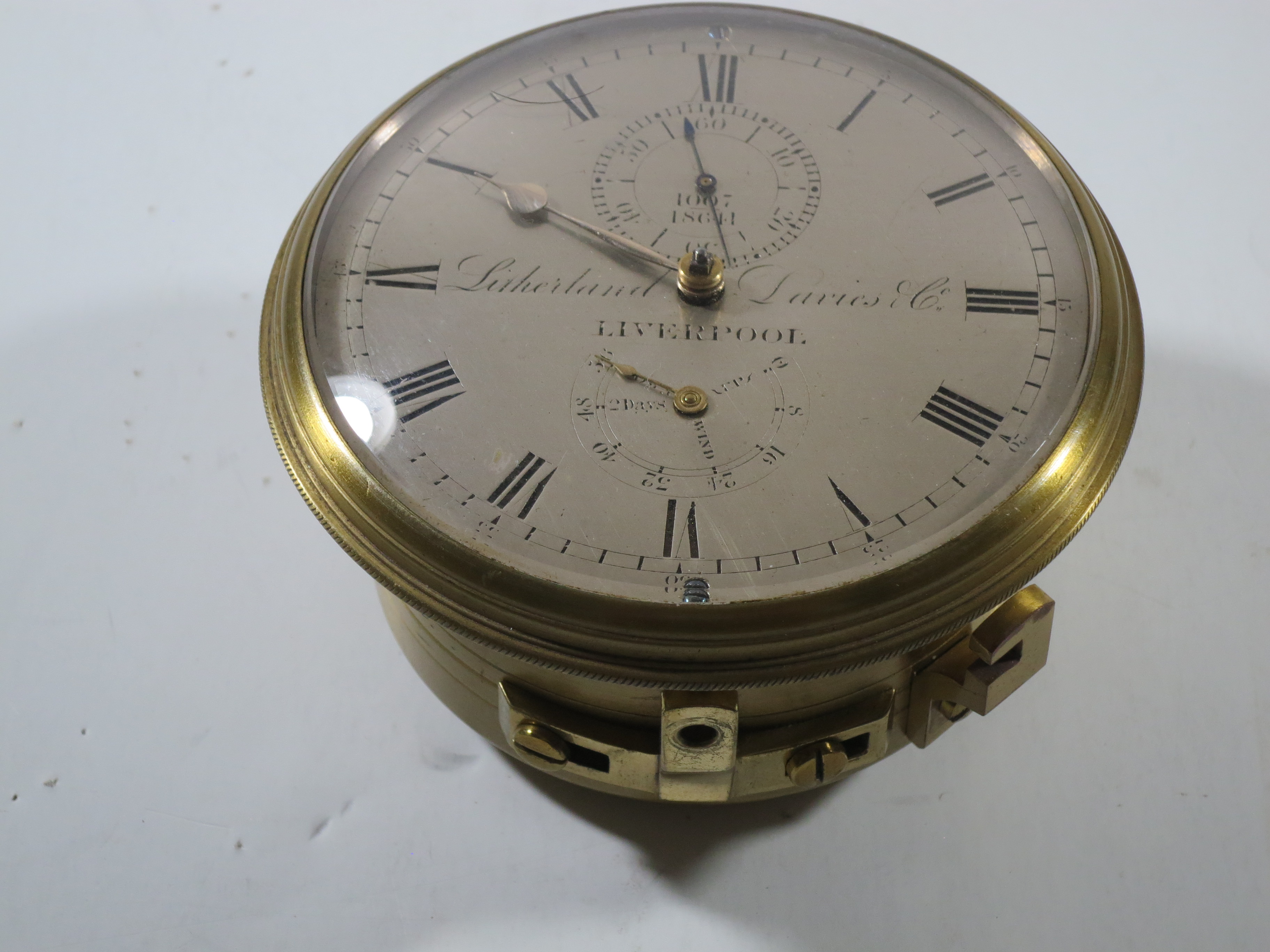 A 2 DAY CHRONOMETER MOVEMENT BY LITHERLAND DAVIES & CO., LIVERPOOL, CIRCA 1845 - Image 2 of 13