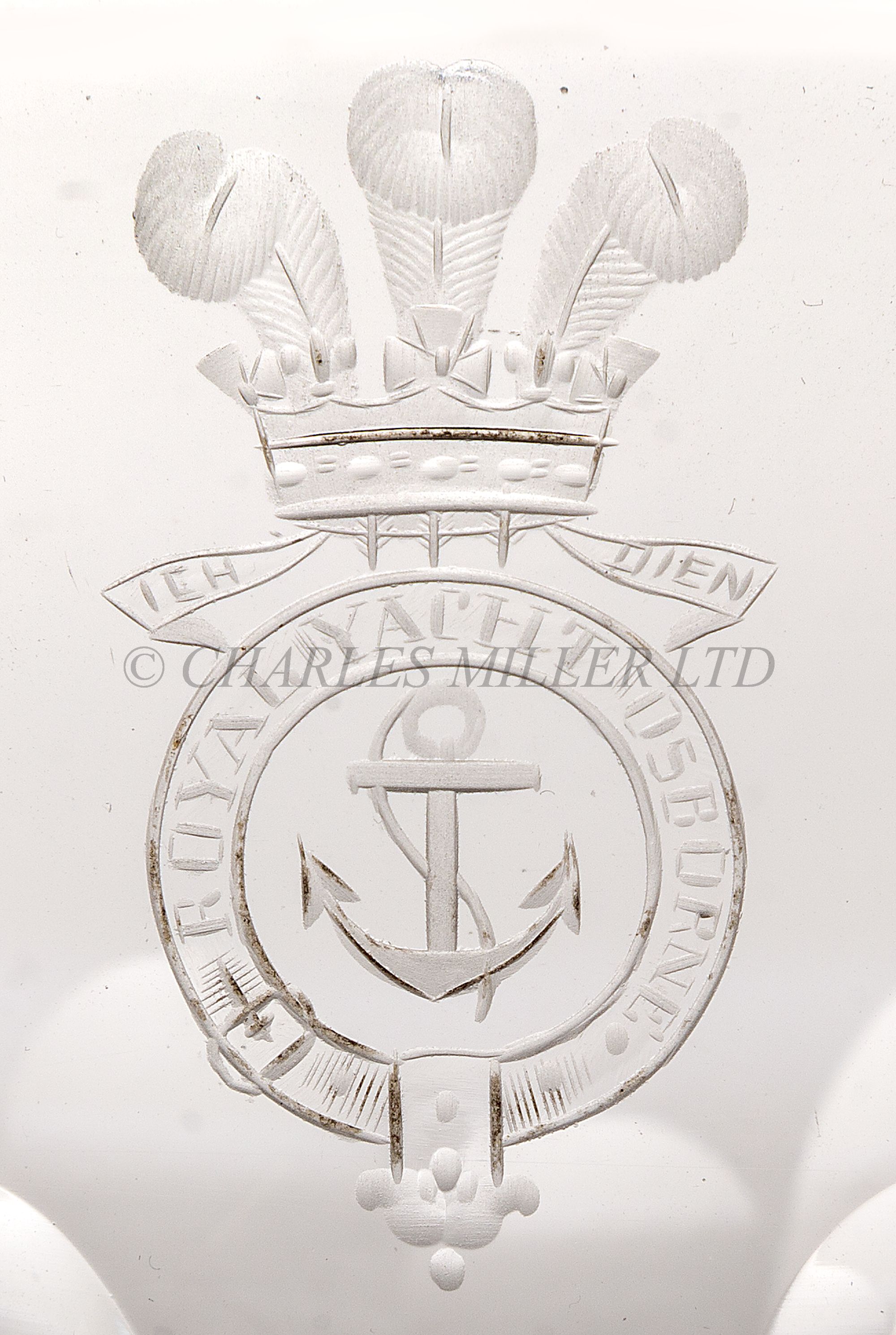 QUANTITY OF GLASSWARE FROM THE ROYAL YACHT 'OSBORNE', CIRCA 1890 - Image 2 of 2