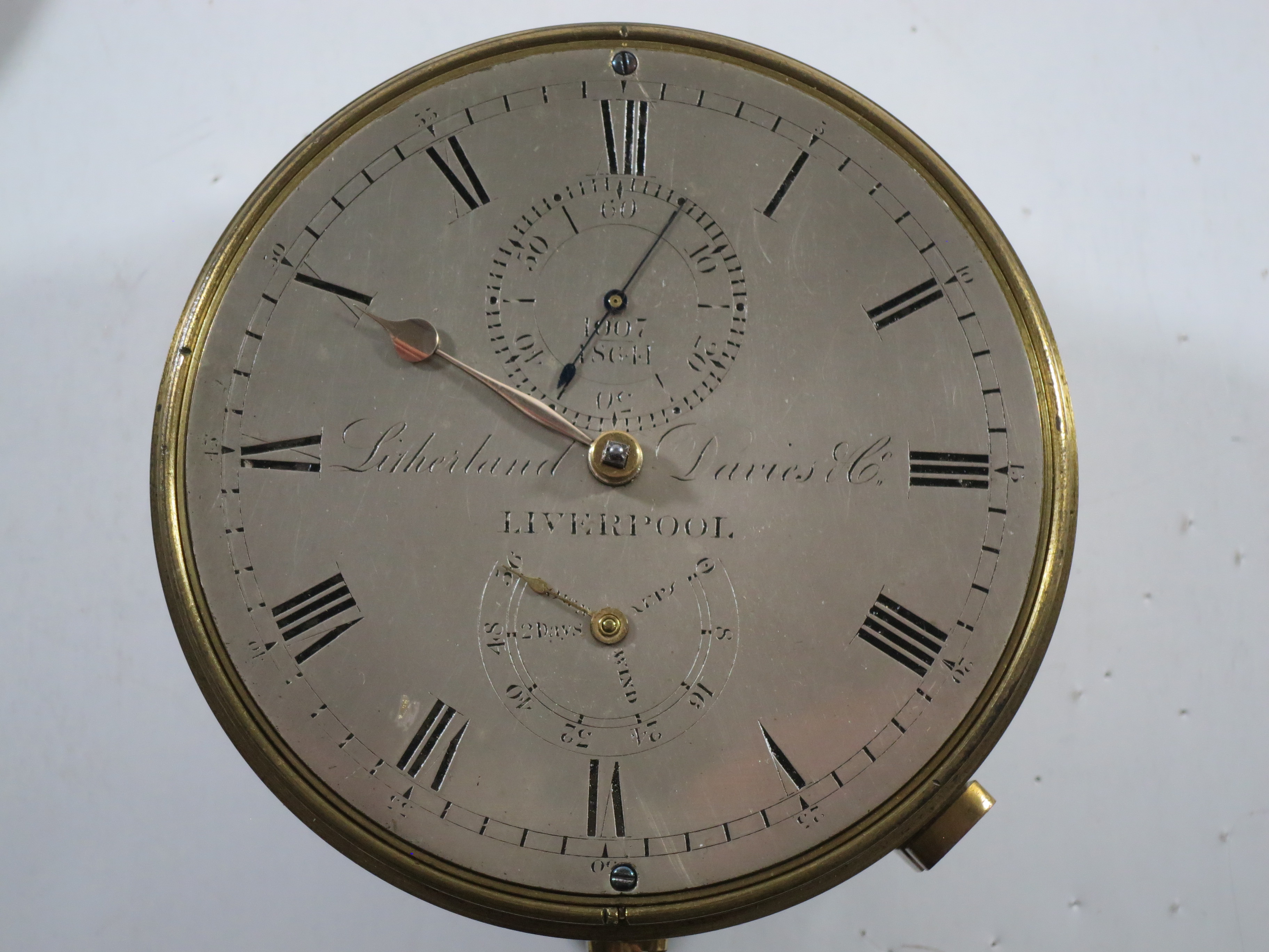 A 2 DAY CHRONOMETER MOVEMENT BY LITHERLAND DAVIES & CO., LIVERPOOL, CIRCA 1845 - Image 13 of 13