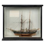 AN HISTORICALLY INTERESTING SAILORS' MODEL FOR H.M. AUSTRALIAN STATION SURVEY VESSEL 'DART', CIRCA