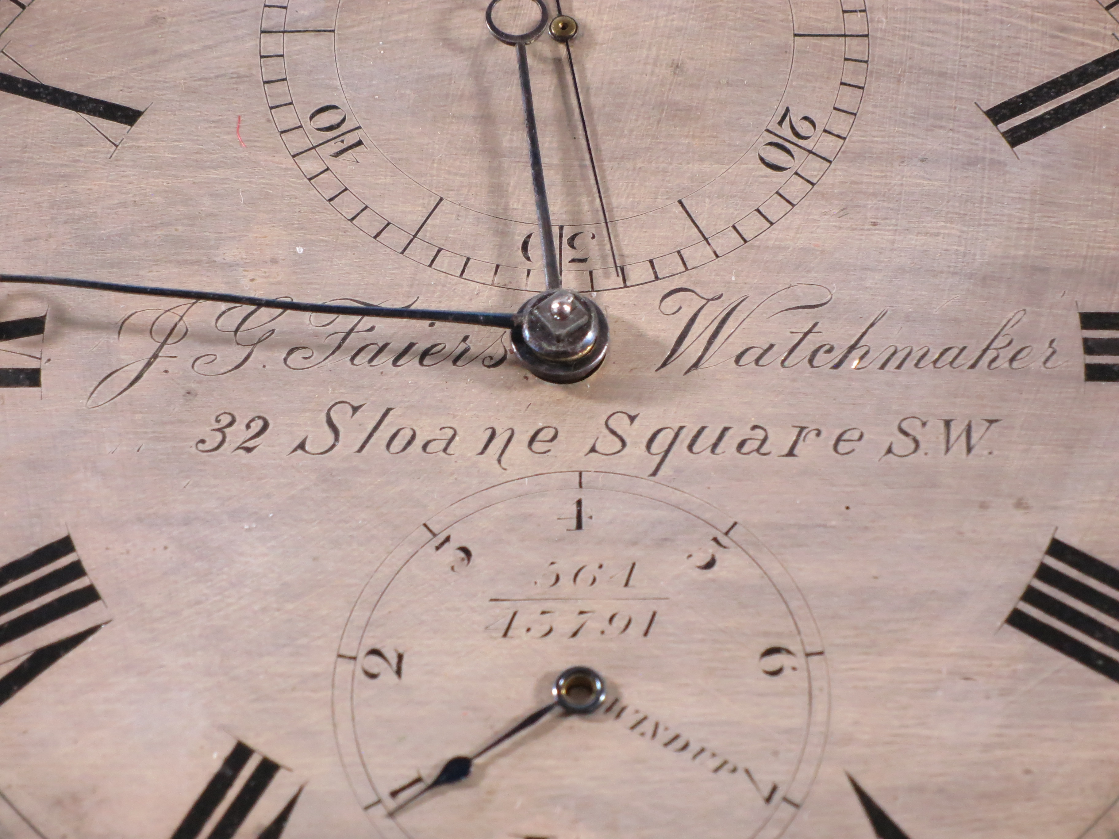 Ø AN EIGHT-DAY MARINE CHRONOMETER PROBABLY BY R.&W. ROSKELL AND RETAILED BY J.G. FAIERS LONDON, - Image 6 of 11