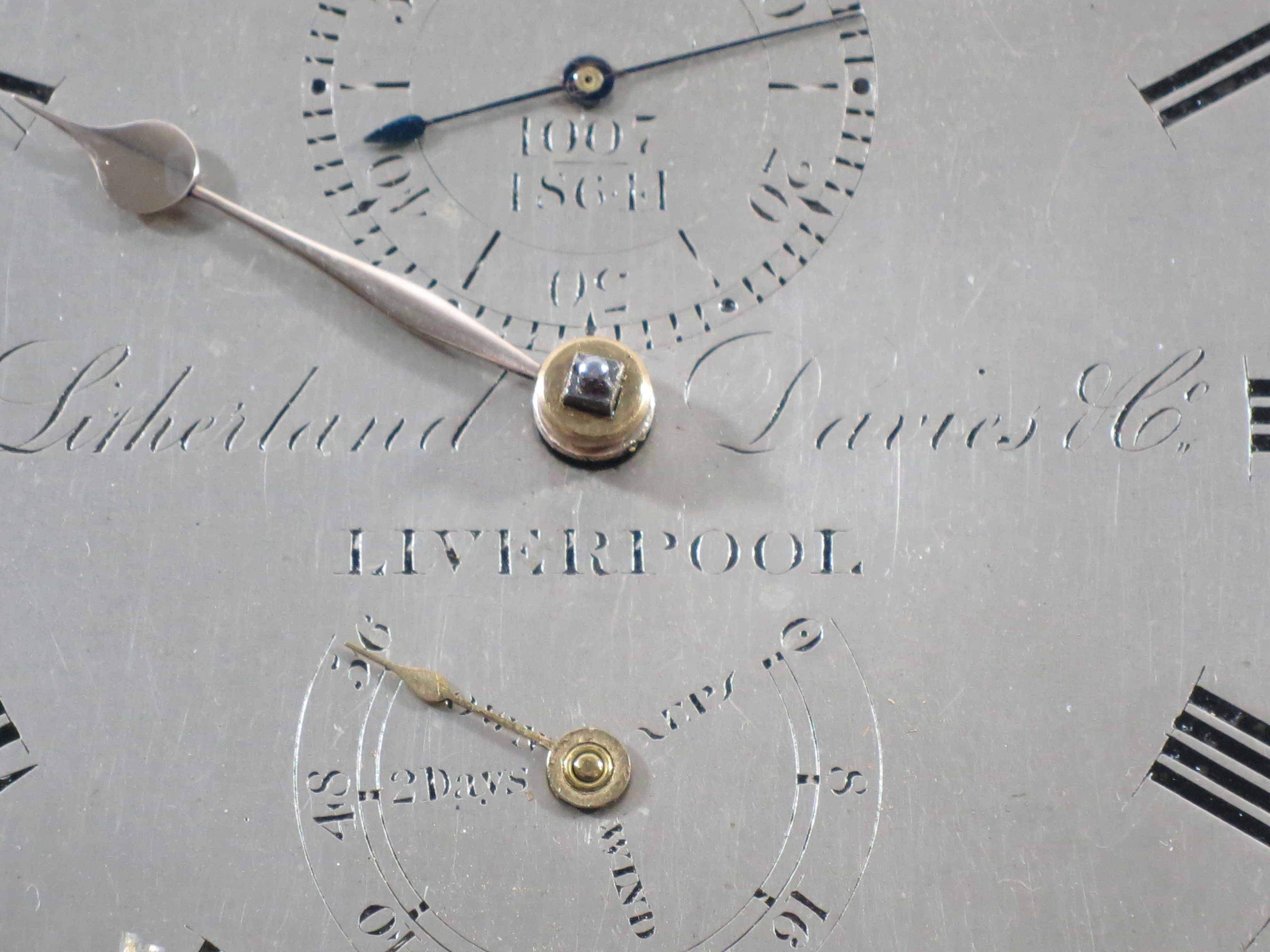 A 2 DAY CHRONOMETER MOVEMENT BY LITHERLAND DAVIES & CO., LIVERPOOL, CIRCA 1845 - Image 4 of 13