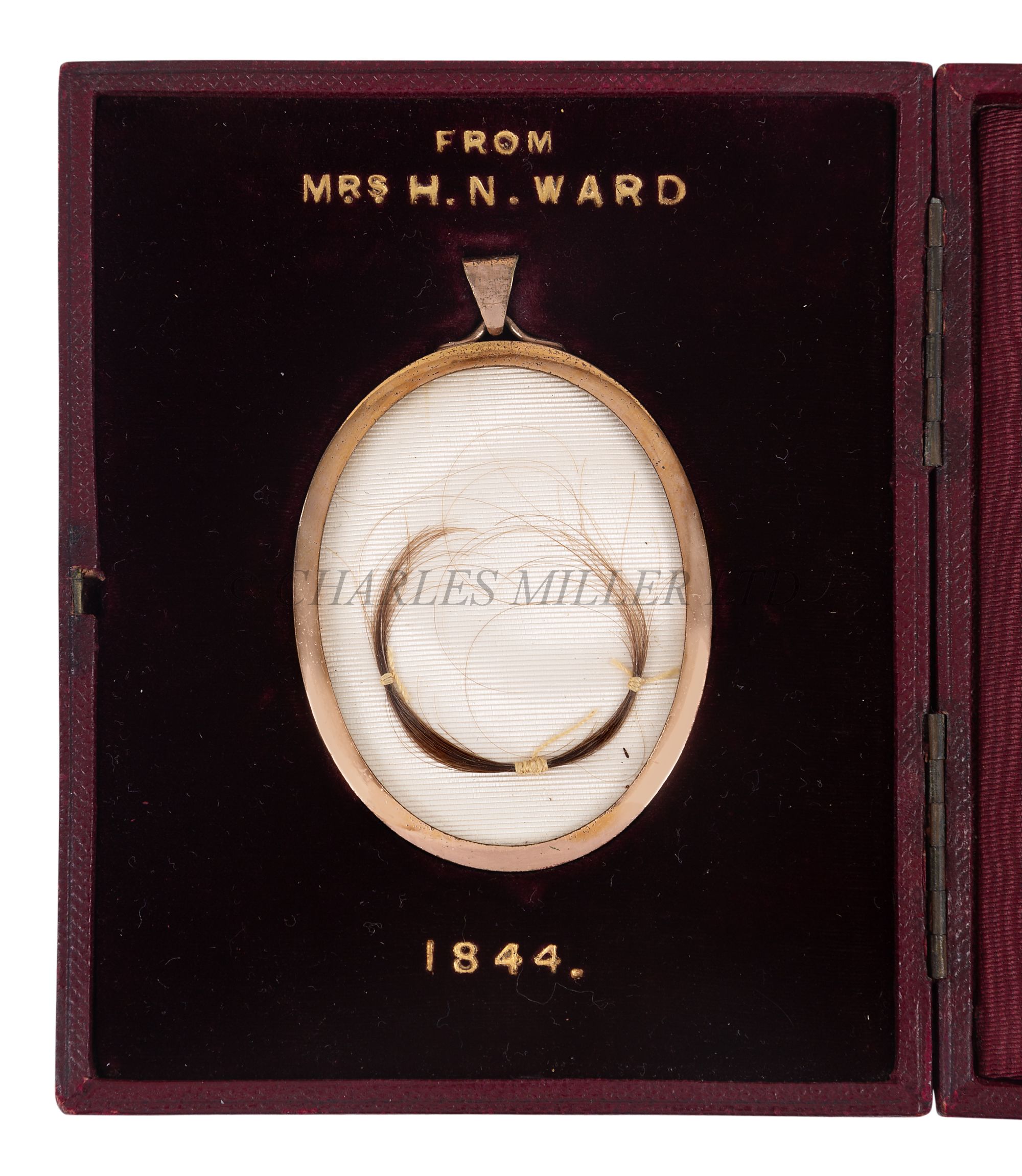 A LOCK OF NELSON'S HAIR WITH AN IMPECCABLE PROVENANCE, 1844