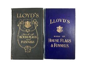 1904 AND 1912 LLOYD'S BOOK OF HOUSE FLAGS AND FUNNELS BOOKS