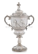 A 19TH CENTURY SILVER YACHTING TROPHY