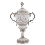 A 19TH CENTURY SILVER YACHTING TROPHY