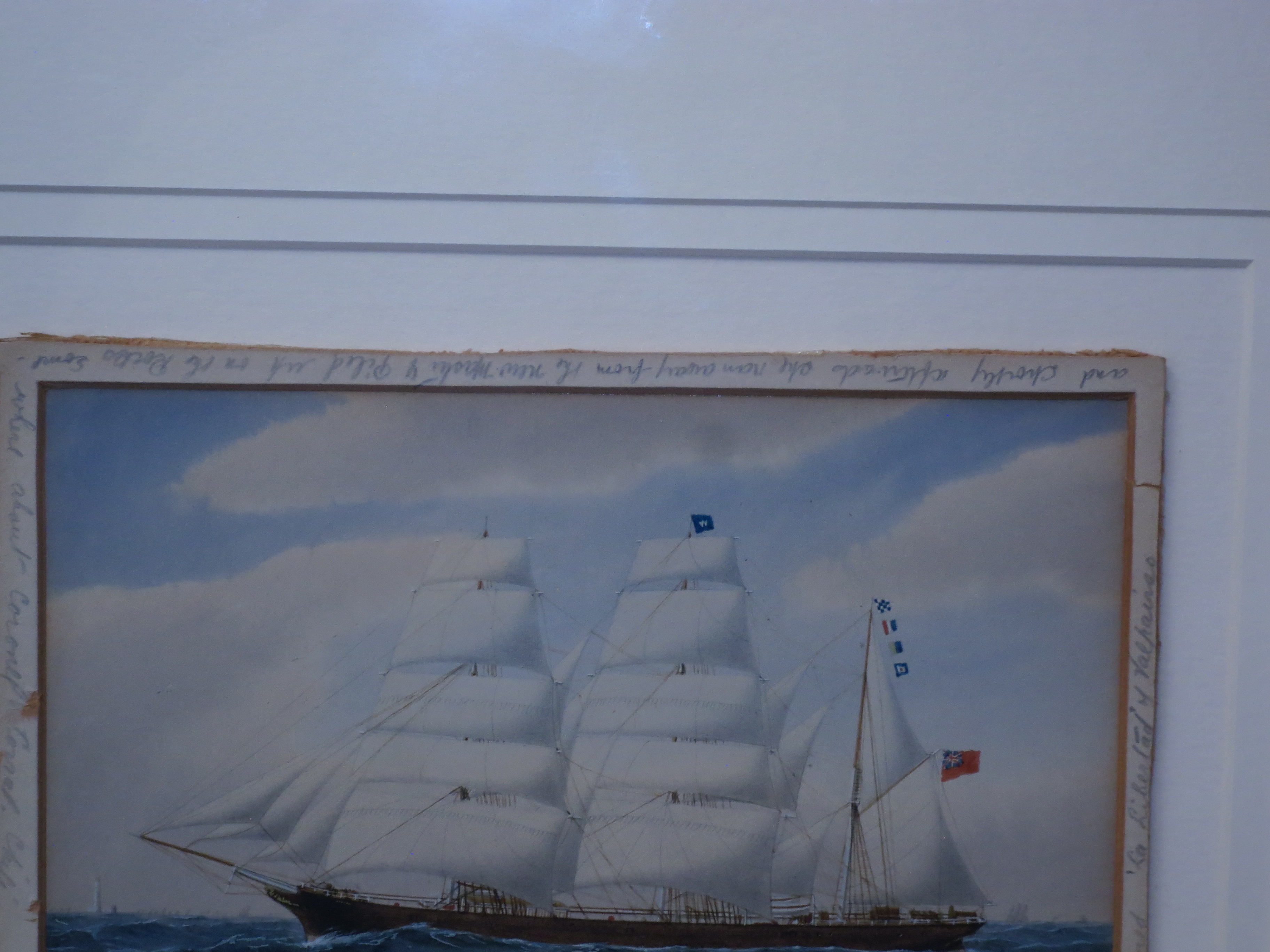 ENGLISH SCHOOL (CIRCA 1890) - STUDY OF THE BARQUE BEECHWOOD - Image 4 of 9