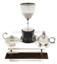 A COLLECTION OF NAVAL SILVERWARE