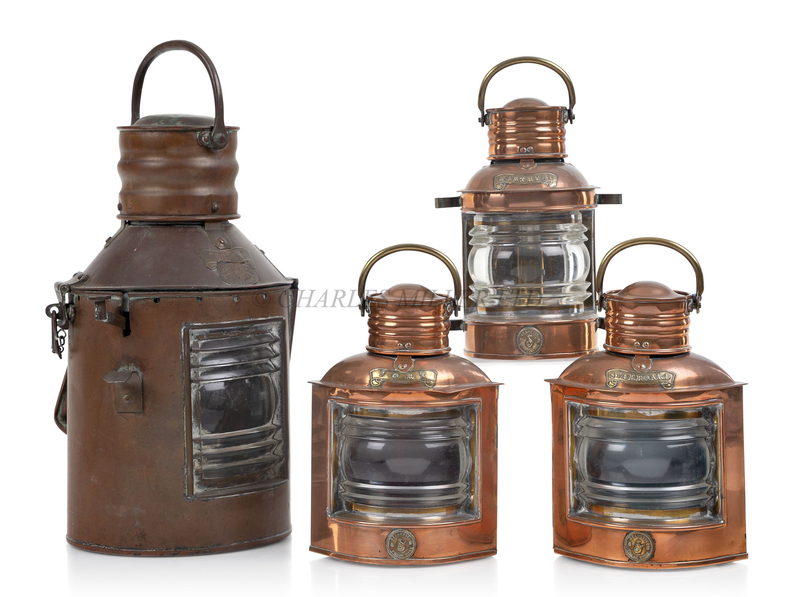 A COPPER SIGNAL LAMP BY R. C. MURRAY & CO. GLASGOW, CIRCA 1900 - Image 2 of 2