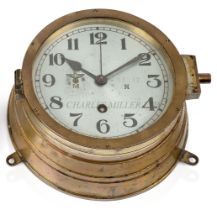 A KRIEGSMARINE U-BOAT BULKHEAD CLOCK