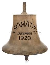 THE MAIN SHIP'S BELL FROM THE HARRISON LINE S.S. 'DRAMATIST', 1920