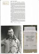 WW2 BOB fighter pilot Josef Hybler 310 sqn signature piece with biography info fixed to A4 page.