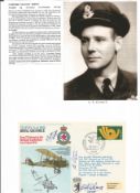WW2 BOB fighter pilot Henry Eeles 263 sqn, Clifford Emeny 264 sqn, A Russell 43 sqn signed RAF cover