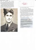 WW2 BOB fighter pilots Charles Aindow 23 sqn, Cyril Baines 238 sqn signature pieces with biography