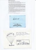 WW2 BOB fighter pilots Derrick Gould 32 sqn, Harold Evans 236 sqn signature piece with biography