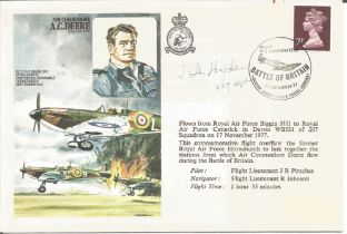 WW2 BOB fighter pilot John Hyde 229 sqn signed Alan Deere cover. Single vendor Battle of Britain RAF