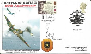 WW2 BOB fighter pilot Alex Emmett signed BOB cover. Single vendor Battle of Britain RAF