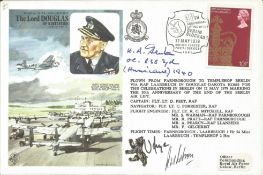 WW2 BOB fighter pilot H Fenton 38 sqn signed Lord Douglas cover. Single vendor Battle of Britain RAF