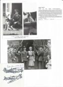 WW2 BOB fighter pilot Jack Mann 64 sqn signature piece with biography info fixed to A4 page.