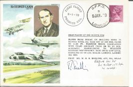 WW2 BOB fighter pilot Roddick Smith 151 sqn signed Sydney Camm RAF cover, flown by Hunter and also