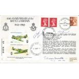 WW2 BOB fighter pilots Alan Bennett, S F cooper 253 sqn, T Kowalski signed 40th ann BOB cover.