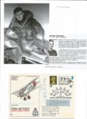 WW2 BOB fighter pilot Paul Tomlinson 29 sqn signed RAF Hartland Point cover with biography info