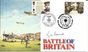 WW2 BOB fighter pilot George Baird 248 sqn signed 2000 BOB cover. Single vendor Battle of Britain