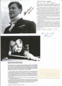 WW2 BOB fighter pilots Charles Ambrose 46 sqn, Stanley Barraclough 92 sqn signature pieces with