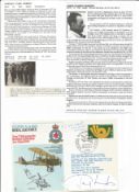 WW2 BOB fighter pilot Norman Odbert 64 sqn, James Sanders signed cover with biography info fixed
